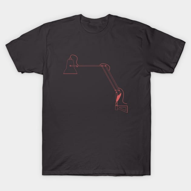 Office Table Lamp Diagram T-Shirt by New East 